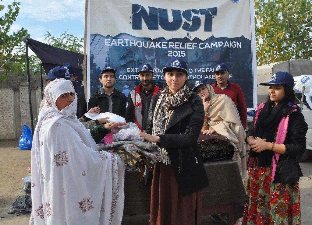 NUST students reach Swat to help quake victims