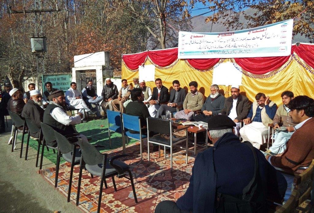 District council staff hold protest camp against non-payment of salaries