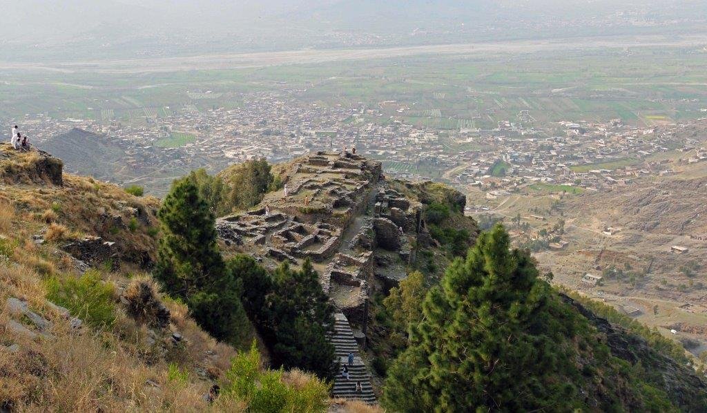 Crumbling castle of the last Hindu King, Raja Gira in Swat