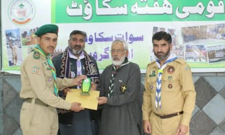 Swat scouts perform social activities in a scout week