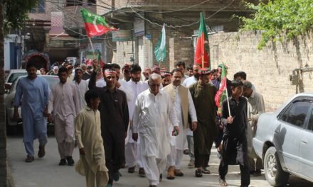سوات سے پی ٹی آئی کارکنوں کامینار پاکستان میںآج ہونے والے جلسے کے لئے قافلہ روانہ