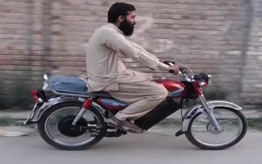 بجلی سے چارج ہونے اور چلنے والے موٹر سائیکل کاکامیاب تجربہ