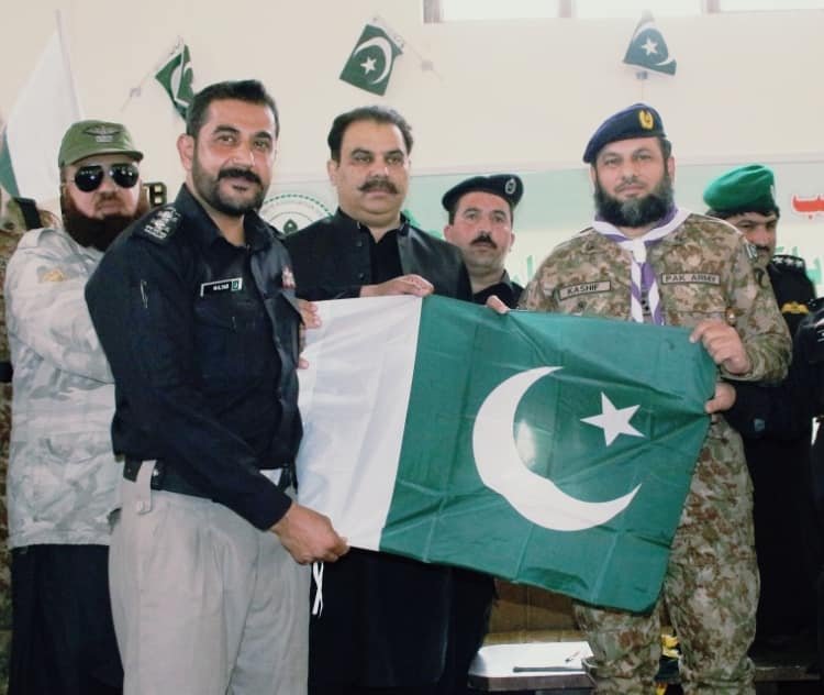 تنظیم شہری دفاع کاسوات میں 23 مارچ پاکستان ڈے پر پاک فوج سے اظہار یکجہتی کا اظہار