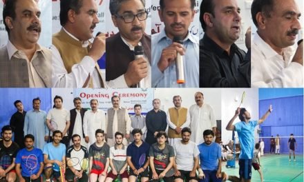 سوات میں ضلع سطح پر رمضان فلڈ لائٹس گیم میں بیڈ منٹن اور ہاکی کے ٹورنامنٹ شروع