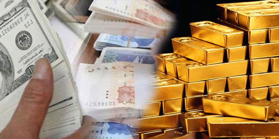 ڈالر 7 روپے 20 پیسہ مہنگا ہوکر 164 پر پہنچ گیا،سونا 500 روپے تولہ مہنگا