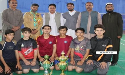 سوات انٹر سکولز بیڈ منٹن ٹورنامنٹ،خپل کور ماڈل سکول نےفائنل جیت لیا