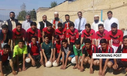 سوات ،نجی کالج کے گراؤنڈ پر انٹر کالجز والی بال ٹورنامنٹ کا آغاز ہوگیا