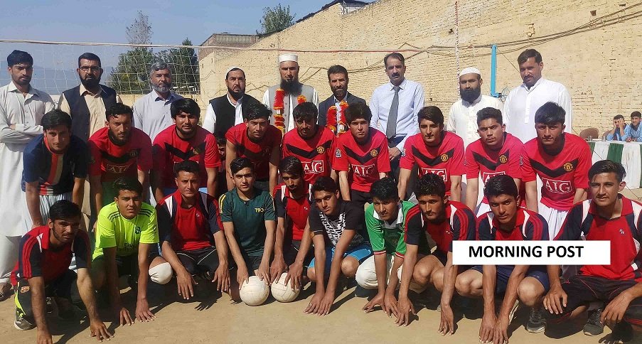سوات ،نجی کالج کے گراؤنڈ پر انٹر کالجز والی بال ٹورنامنٹ کا آغاز ہوگیا