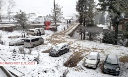سوات برف پوش وادی ملم جبہ میں برف باری جاری،سیاح آمڈ آئے