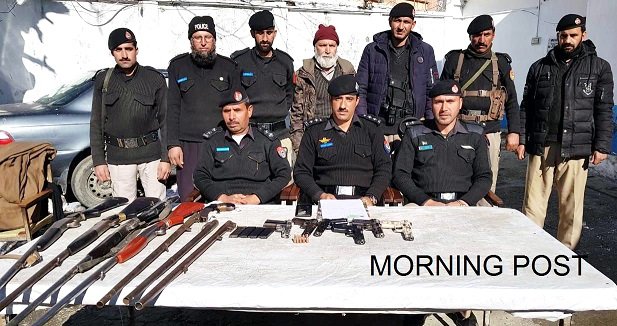 شانگلہ ، بیلے بابا بازار میں غیر قانونی اسلحہ کی بڑی کھیپ پکڑ لی گئی