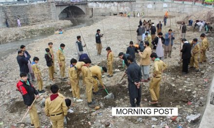 مینگورہ شہر کو خوبصورت بنانے کیلئے نہر(خوڑ) میں شجر کاری مہم کا آغاز