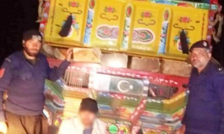 بحرین میں ٹرک کے خفیہ خانوں سے 12عدد دیار کے قیمتی سلیپران برآمد