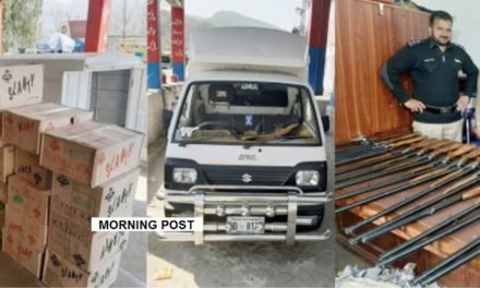 سوات ،چیپس(پاپڑ) کاٹنوں سے خطرناک اسلحہ برامد،ملزم گرفتار،تفتیش شروع