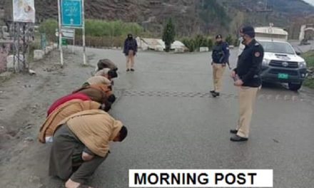 سوات،کرونا وائرس لاک ڈان کی خلاف ورزی پر پولیس کی انوکھی مہمان نوازی