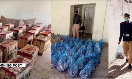 رحیم آباد پولیس کے طرف سے 450 مستحق خاندانوں میں فوڈ پیکیج تقسیم