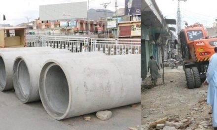 نکاسی آب کے نظام کو مینگورہ خوڑ سے جوڑنے کے منصوبے پر کام  کا آغاز