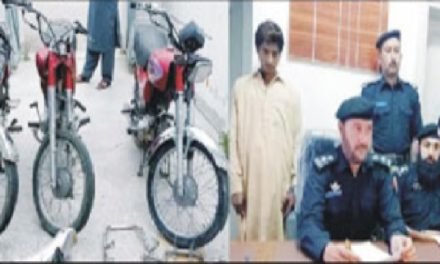 سوات،تحصیل مٹہ تھانہ کالا کوٹ پولیس کی بڑی کارروائی،چوری کی 3 موٹر سائیکلیں برامد