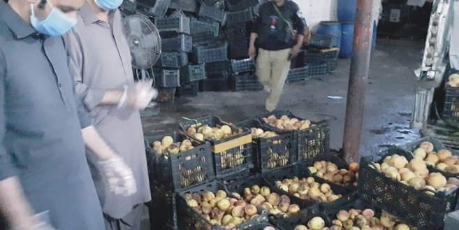 سوات ،مینگورہ میں مضر صحت آڑو کا گودھا سپلائی کرنے والی فیکٹری سیل