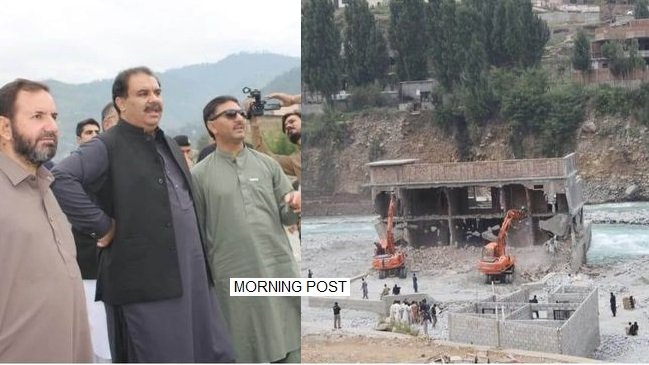 سوات میں تحریک انصاف کے ایم این اے حا جی شوکت علی کا گھر مسمار
