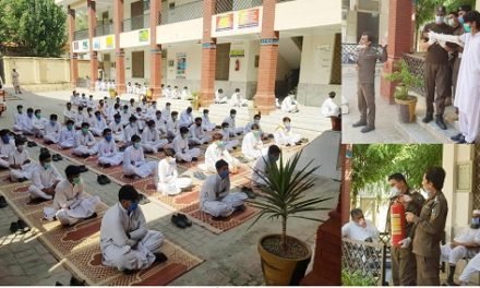 بریکوٹ میں   سکول  طلباء کو فرسٹ ایڈ اور آگ سے بچاؤ کے حوالے سےٹریننگ