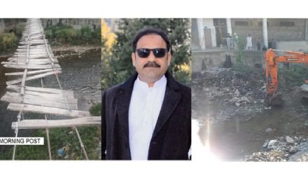 مارننگ پوسٹ کے خبر پر ایکشن، لکڑی کےخستہ حال پل پر تعمیراتی کام  شروع