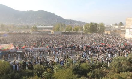 سوات ،تحریک انصاف کے جلسے میں توقع سے زیادہ لوگوں کی شرکت