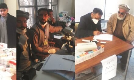 تنظیم خپل کلی وال کاروان کے زیراہتمام ایک روزہ فری میڈیکل کیمپ کا انعقاد