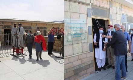 خپل کور فاونڈیشن میں بچوں کے لئے اوپن ائیر فٹنس جیم کا افتتاح کردیا گیا