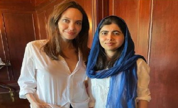 ملالہ یوسفزئی اپنی دوست ہالی ووڈ اداکارہ انجیلینا جولی کی معترف