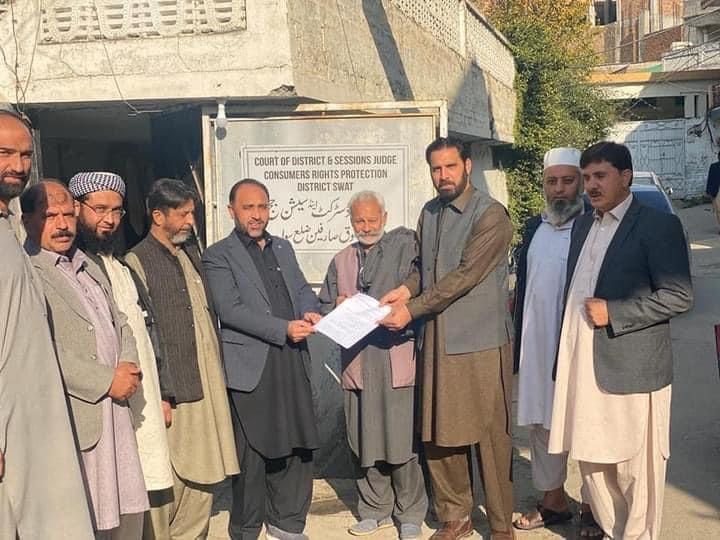 سوات بجلی بلوں میں ظالمانہ ٹیکسسز کے خلاف کنزیومر کورٹ میں پٹیشن دائر