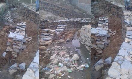 مینگورہ علاقہ ملوک آبادکے برساتی نالے میں غیر قانونی تجاوزات پر تعمیراتی کا م جاری،ڈی سی سوات سے کارروائی کا مطالبہ