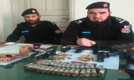 مینگورہ:رحیم آباد پولیس کی اشتہاریوں کےخلاف کارروائی،بھاری مقدار میں اسلحہ برآمد