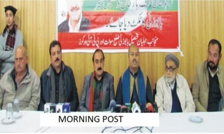 پاکستان تحریک انصاف سوات کے کارکنان کا زاہد خان عرف باز کی حمایت میں پرہجوم پریس کانفرنس