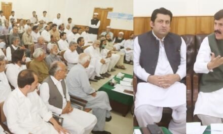 سوات موٹروے فیز 2 سے متاثرہ مالکان کے نمائندہ وفد کے ساتھ کمشنر آفس میں اہم جرگہ