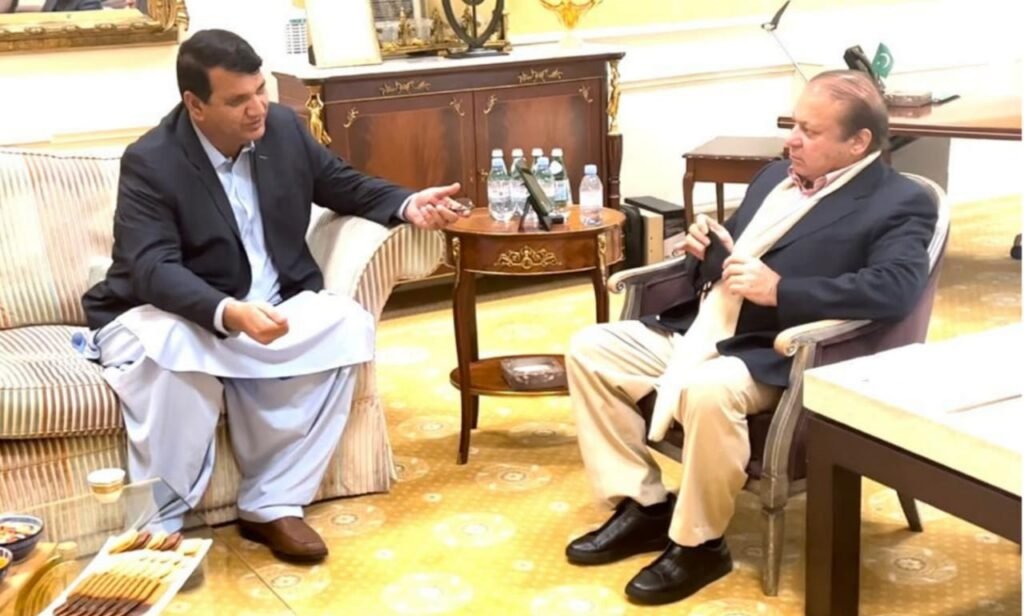 انجنیئر امیر مقام کا لندن میں مسلم لیگ ن قائد نواز شریف سے اہم ملاقات
