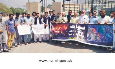 سوات سول سوسائٹی کا  جنگلات میں آگ لگانے والوں کے خلاف احتجاجی مظاہرہ