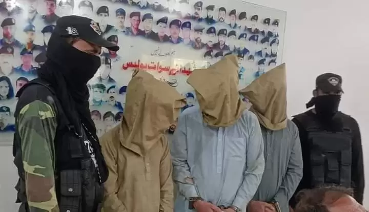 سوات، بنڑ پولیس چوکی پر حملہ کرنے والے تین ملزمان کو گرفتار