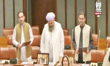 پختونخوا سے منتخب پی ٹی آئی کے 3 سینیٹرز نے بھی حلف اٹھا لیا،مراد سعید تاحال روپوش